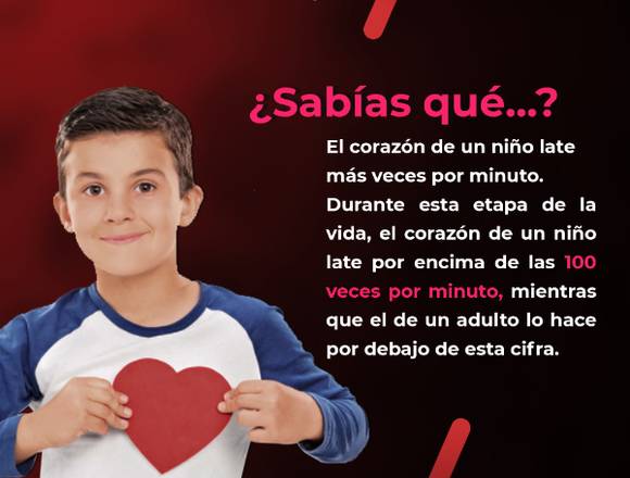 ¿Sabes que de qué tamaño es el corazon de un niño?