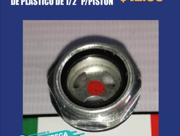 MIRILLA DE ACEITE DE PLASTICO 1/2  P/PISTON.