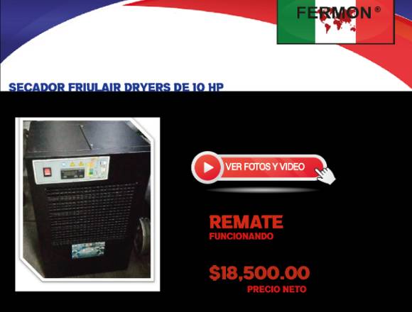 SECADOR FRIULAIR DRYERS DE 10 HP,