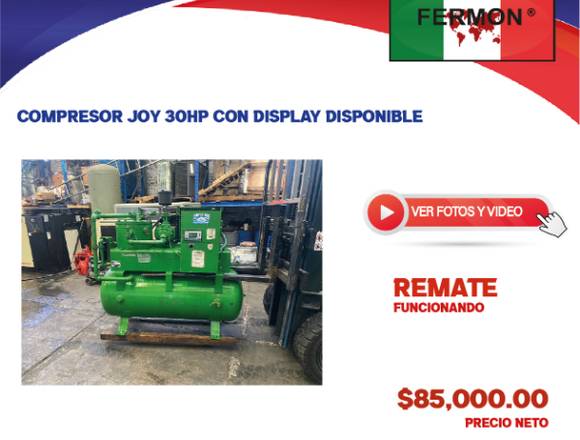 COMPRESOR JOY 20 HP CON  DISPLAY DISPONIBLE. 