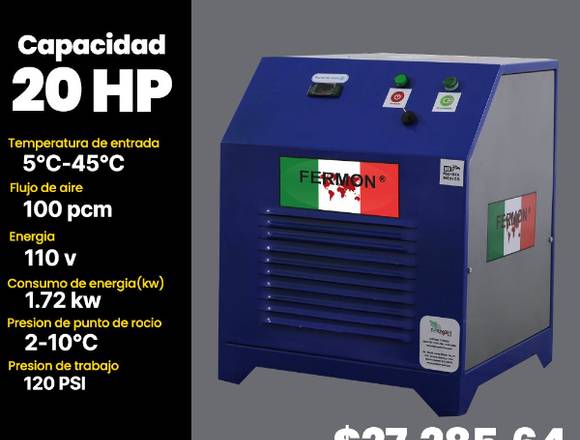 SECADOR REFRIGERATIVO FERMON 20 HP SERIE DIAMANTE.