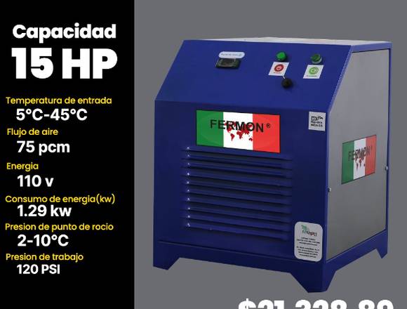 SECADOR REFRIGERATIVO FERMON 15 HP SERIE DIAMANTE.