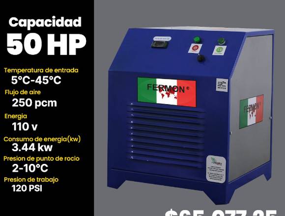 SECADOR REFRIGERATIVO FERMON 50 HP SERIE DIAMANTE.