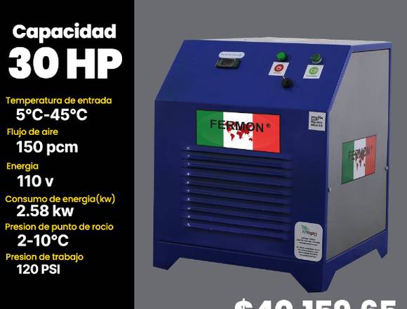 SECADOR REFRIGERATIVO FERMON 30 HP SERIE DIAMANTE.