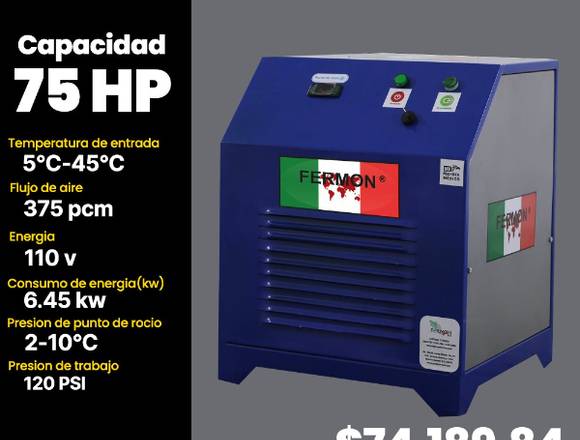 SECADOR REFRIGERATIVO FERMON 75 HP SERIE DIAMANTE.