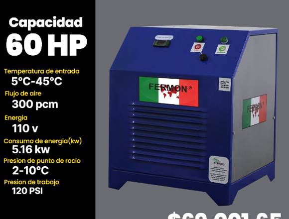 SECADOR REFRIGERATIVO FERMON 60 HP SERIE DIAMANTE.