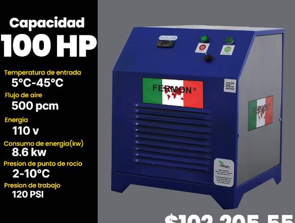 SECADOR REFRIGERATIVO FERMON 100 HP SERIE DIAMANTE