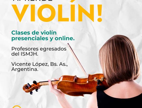 Clases particulares de violín en zona norte