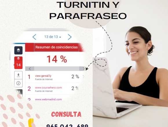 PARAFRASEO & REPORTE DE TURNITIN