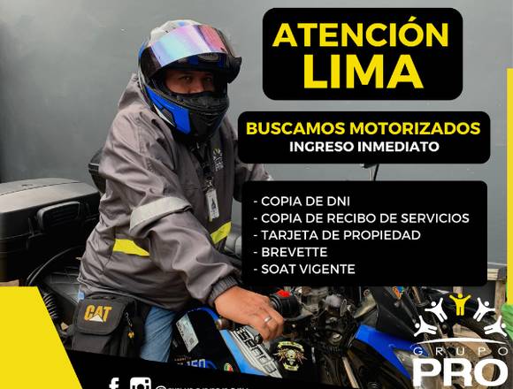 Motorizado Full y Part time