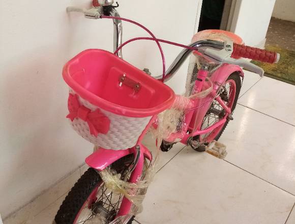 Bicicleta para niña color rosado