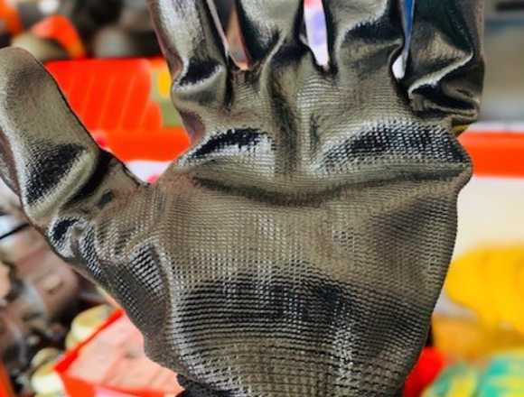 GUANTES JERSEY DE NITRILO NEGROS 