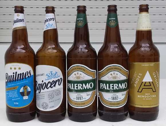 VENDO 130 ENVASES DE CERVEZA DE LITRO.