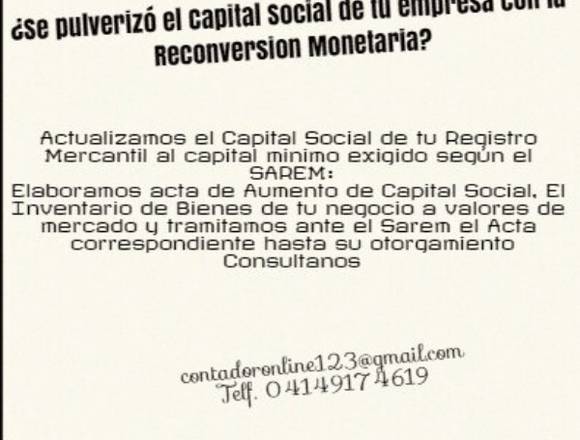 ¿ S pulverizó el Capital Social de tu empresa ?