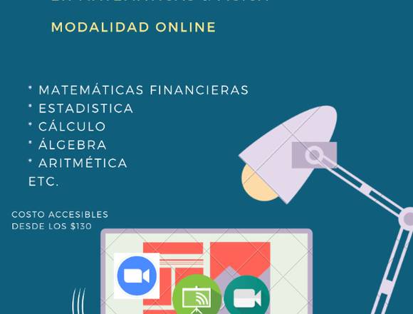 Asesorías en Matemáticas y/o Física