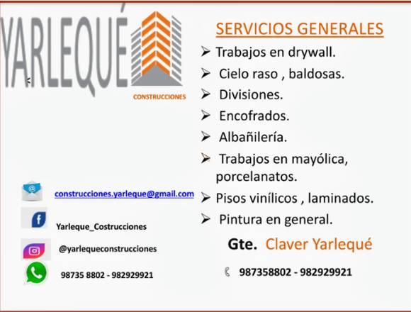 Servicios generales en construccion