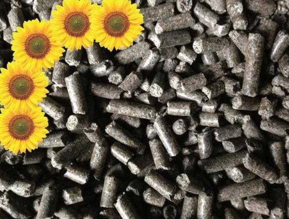 Sonnenblumenschalen Pellets 8 mm Brennstoff