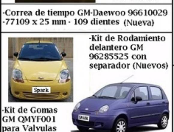 Vendo estos repuestos de Spark