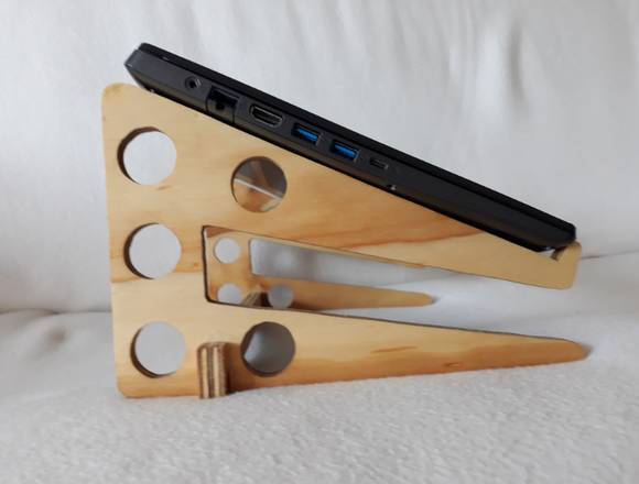 ¡¡Soporte para Notebook de Madera Hecho a Mano!!