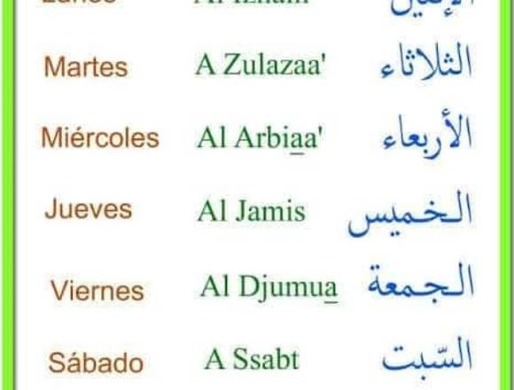 Clases de árabe o francés 