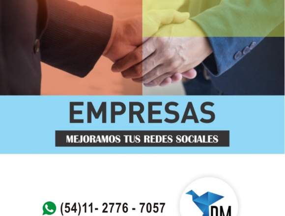 DM - MEJORAMOS Y MANEJAMOS TUS REDES SOCIALES! 