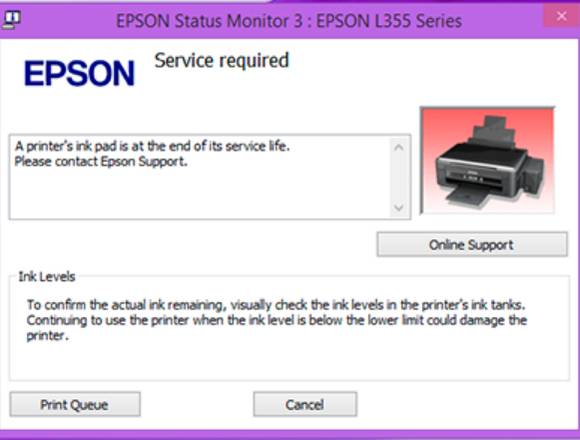 Adjprog Epson reset almohadillas