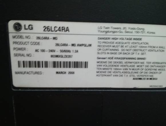 2 TV LG DE 29# Y SAMSUNG DE 32# PARA REPUESTO 