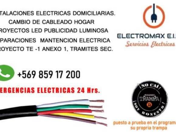 Instalaciones eléctricas domiciliarias 24 hrs