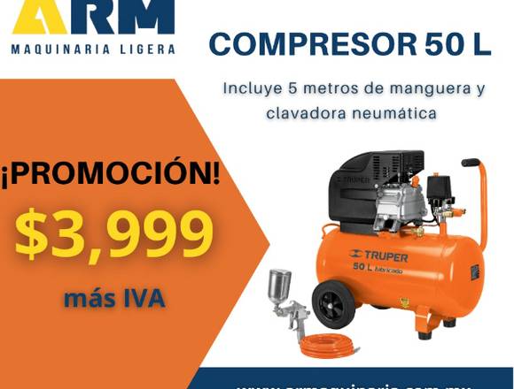 COMPRESOR 50 L CON DESCUENTO