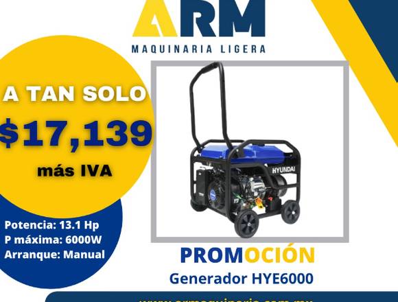 GENERADOR HYE6000 EN DESCUENTO