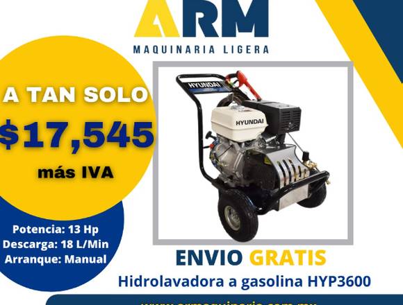 HIDROLAVADORA A GASOLINA HYP 3600