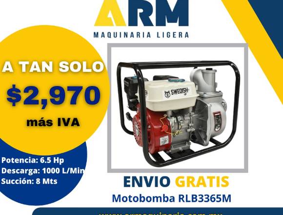 MOTOBOMBA RLB3365M CON DESCUENTO