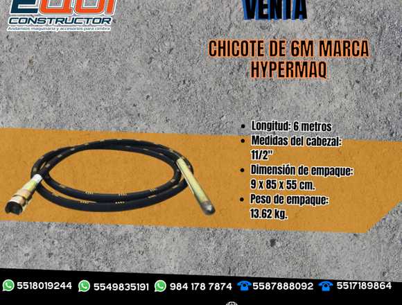 Venta de Chicote de 6m Marca Hypermaq 