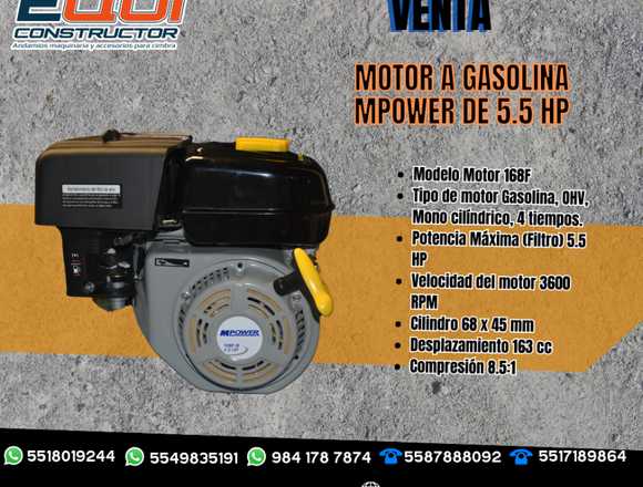 Motor a gasolina Mpower de 5.5hp 