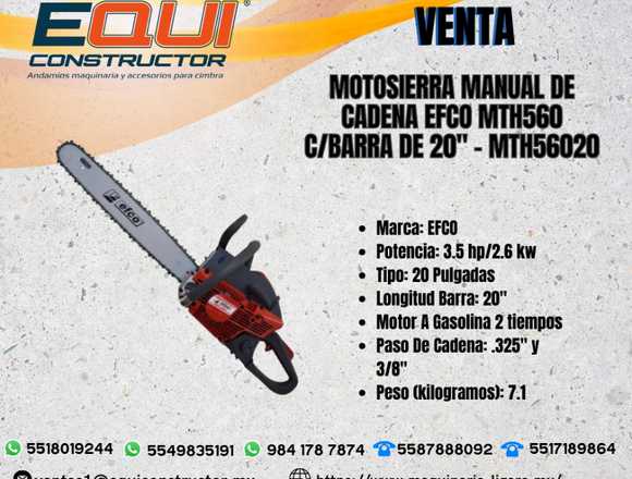 Motosierra Manual de Cadena EFCO MTH560 