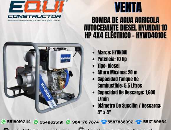 Venta de Bomba De Agua Agricola HYWD4010E 