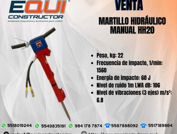 Venta de Martillo Hidráulico HH20 HYCON 