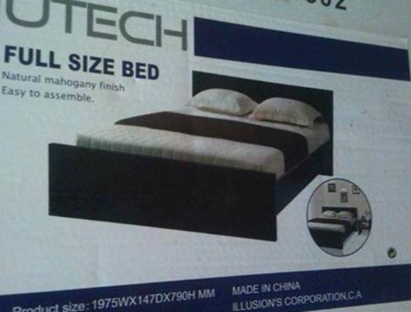 cama matrimonial sin corchon 