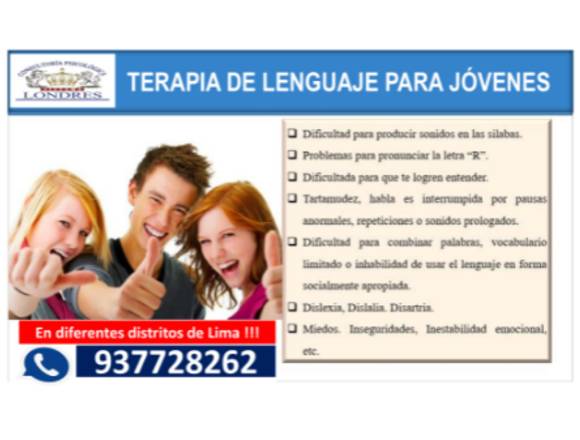 TERAPIA DE LENGUAJE PARA JOVENES 