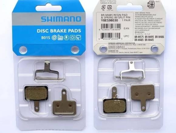 Pastillas Frenos De Disco Shimano B01s 