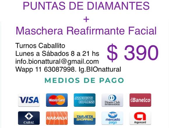 Microdermoabrasión con puntas de diamantes 