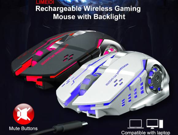 mouse de juego inalámbrico LIMEIDI X1 2.4GHz