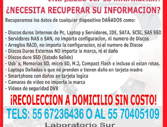  RECUPERACION DE DATOS DE DISCOS DUROS DAÑADOS