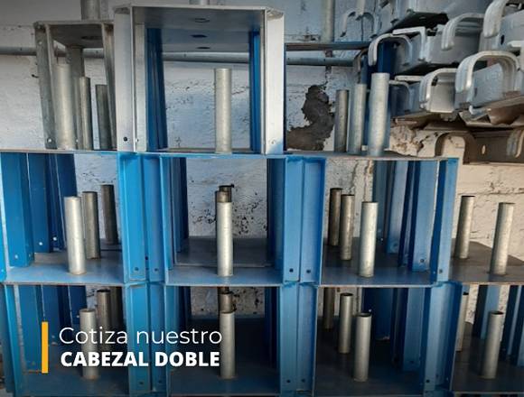 CABEZAL DOBLE PARA TRASLAPE DE VIGAS 