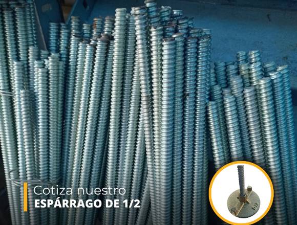 ESPÁRRAGO DE 1/2 +2 TUERCAS (BARRA DE 1 M-3M)