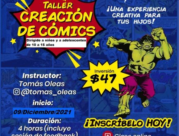 Taller Online Creación de Cómics