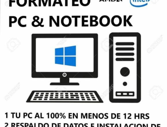 FORMATEO NOTEBOOK Y PC A DOMICILIO