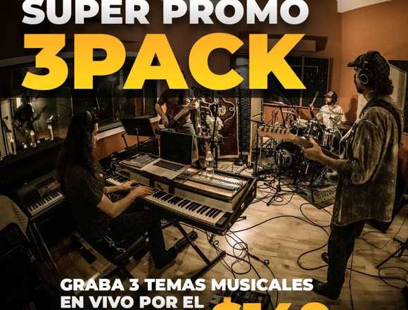 PROMO 3PACK PARA BANDAS