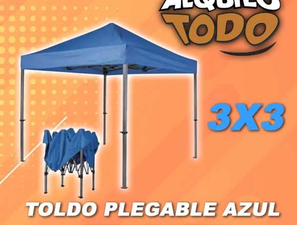 ALQUILER TOLDO PLEGABLE 3X3MTS