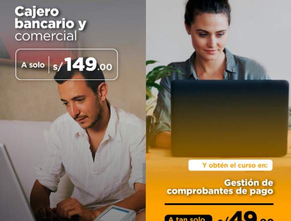 CAJERO BANCARIO Y COMERCIAL + COMPROBANTES DE PAGO